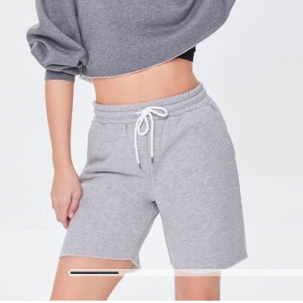 Grey Fleece Sweat Shorts | Forever 21 | Size M
